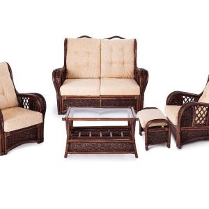 Набор уличной мебели из ротанга от производителя Экодизайн Marina SMK Цвет коричневый