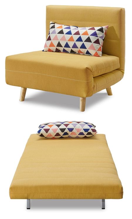 Кресло-кровать от производителя Flex Цвет желтый