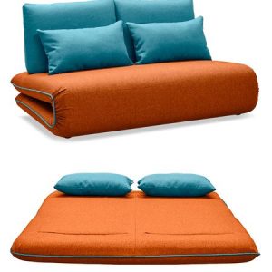 Диван-кровать от производителя Justin-2 Цвет оранжевый/бирюзовый