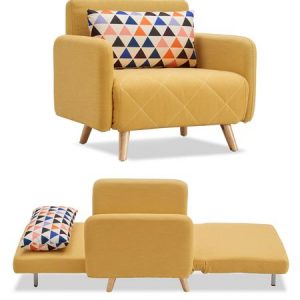 Кресло-кровать от производителя Cardiff Цвет желтый