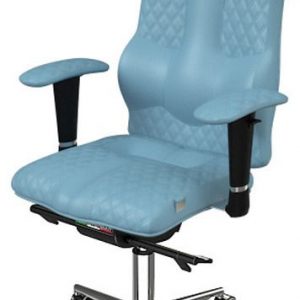 Компьютерное кресло ортопедическое Kulik System Elegance Design Цвет светло-синий
