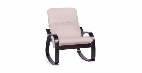 Кресло-качалка в современном стиле Оливер цвет Розовый