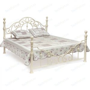 Кровать двуспальная от производителя Tetchair Victoria Цвет белый античный