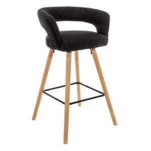 Барный стул от производителя Woodville Mars Цвет черный