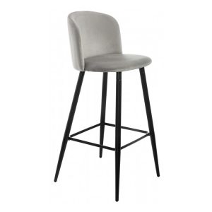Барный стул мягкий от производителя Lidor Цвет светло-серый