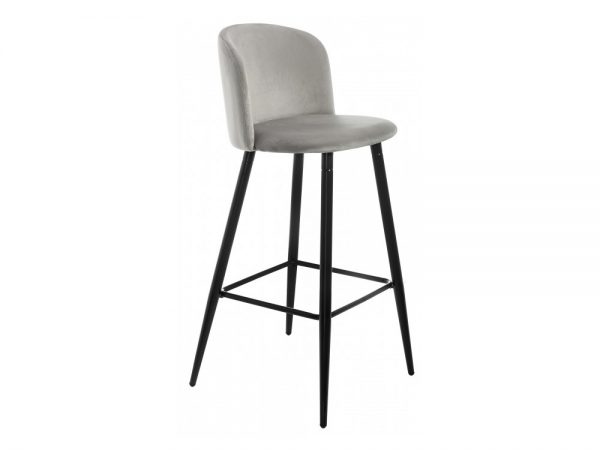 Барный стул мягкий от производителя Lidor Цвет светло-серый