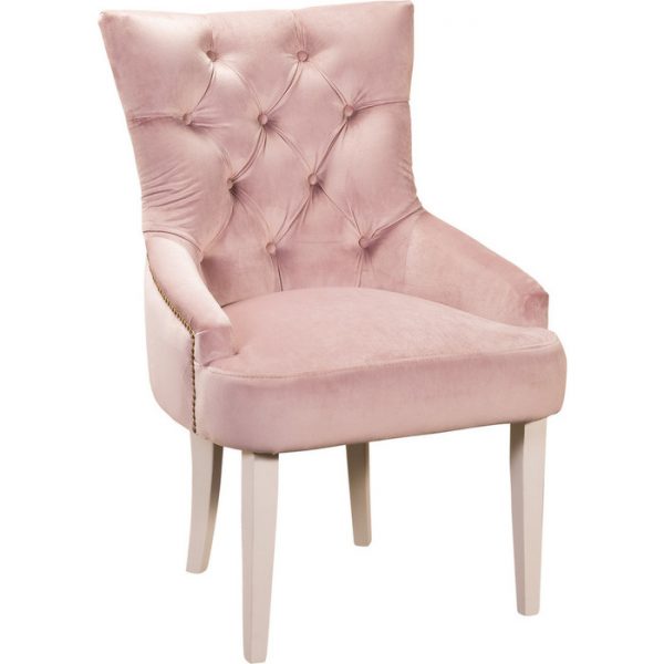 Кресло мягкое от производителя Ресторация Шарлот Романтик Цвет светло розовый