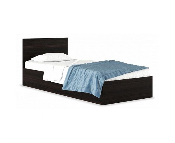 Кровать односпальная от производителя Наша мебель Виктория-С с матрасом 2000х800 Цвет венге