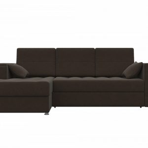 Угловой диван-кровать от производителя Атлантис Левый Цвет коричневый